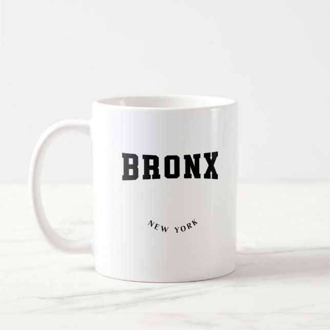 Bronx New York Black  Coffee Mug (Left)