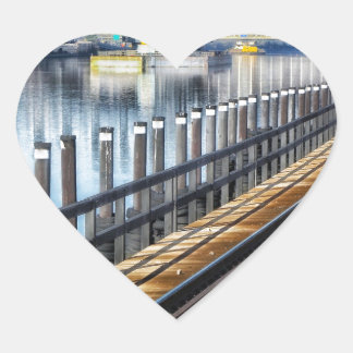 bronx new york city buildings river heart sticker