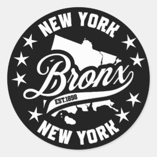Bronx,New York Classic Round Sticker