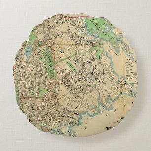 Bronx, New York Round Cushion