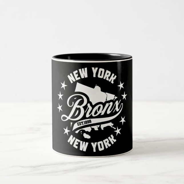 Bronx,New York Two-Tone Coffee Mug (Center)