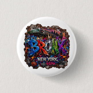 Bronx New York Urban Graffiti Street Art 3 Cm Round Badge