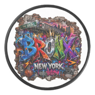 Bronx New York Urban Graffiti Street Art Hockey Puck