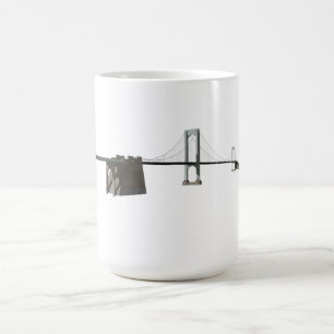 Bronx Whitestone Bridge: 3D Model: Coffee Mug