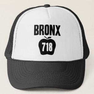 Bronx With Big Apple & 718 Area Code Cutout Trucker Hat
