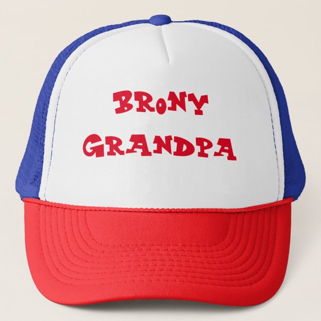 Brony grandpa trucker hat (Front)