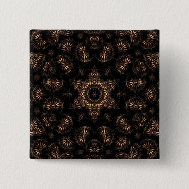Bronze Age Mandala  15 Cm Square Badge (Front)