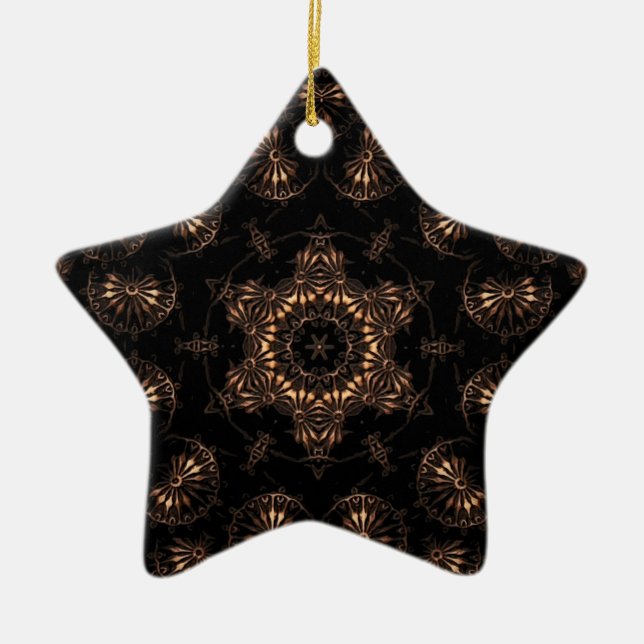 Bronze Age Mandala  Ceramic Tree Decoration (Front)