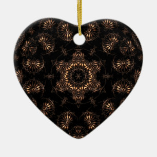 Bronze Age Mandala  Ceramic Tree Decoration