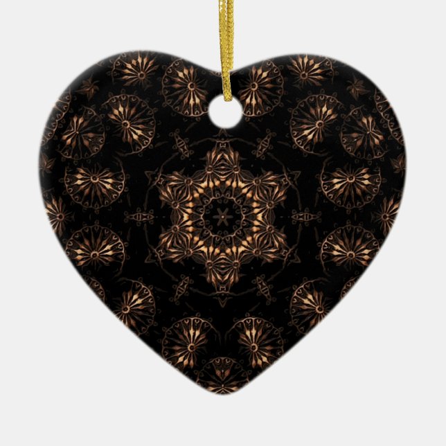 Bronze Age Mandala  Ceramic Tree Decoration (Front)