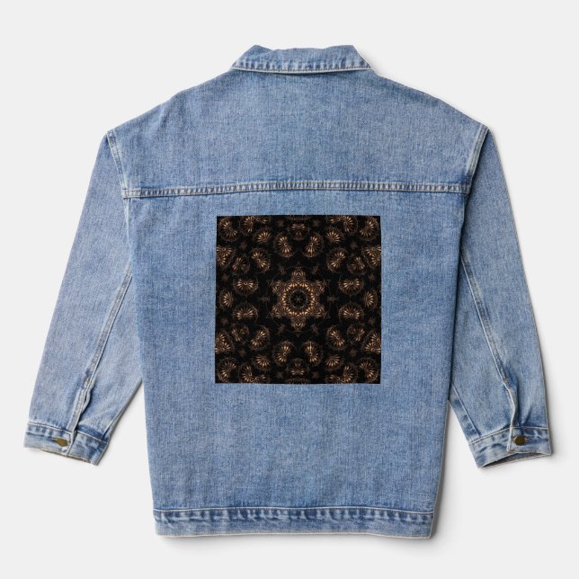 Bronze Age Mandala  Denim Jacket (Back)