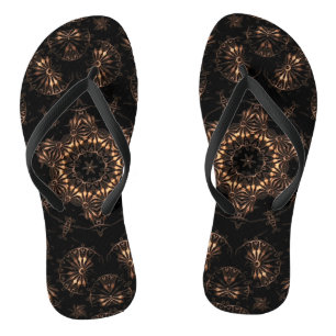 Bronze Age Mandala Flip Flops