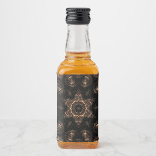 Bronze Age Mandala Liquor Bottle Label