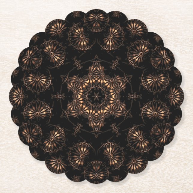 Bronze Age Mandala  Paper Coaster (Front)