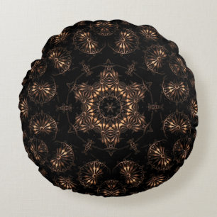 Bronze Age Mandala Round Cushion