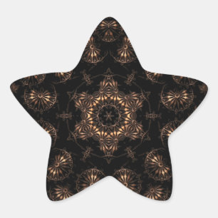 Bronze Age Mandala Star Sticker