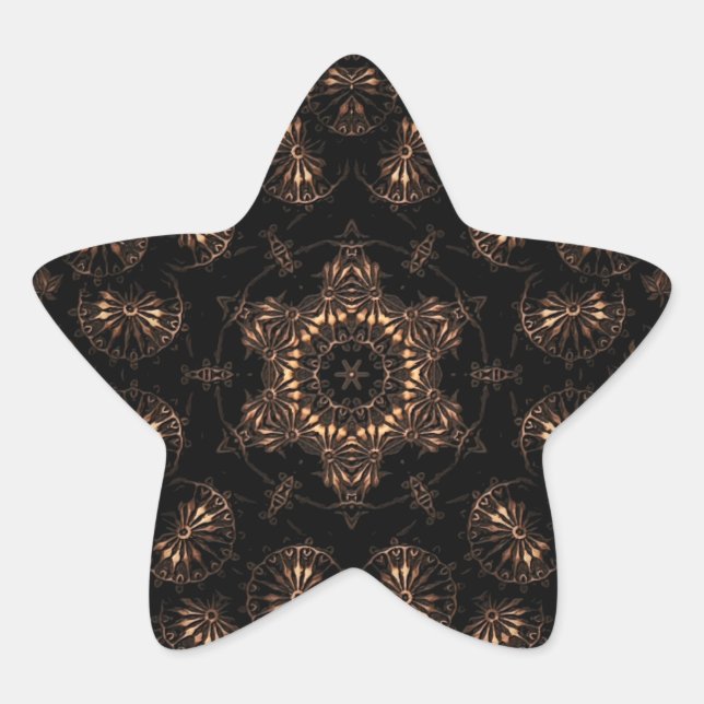 Bronze Age Mandala  Star Sticker (Front)