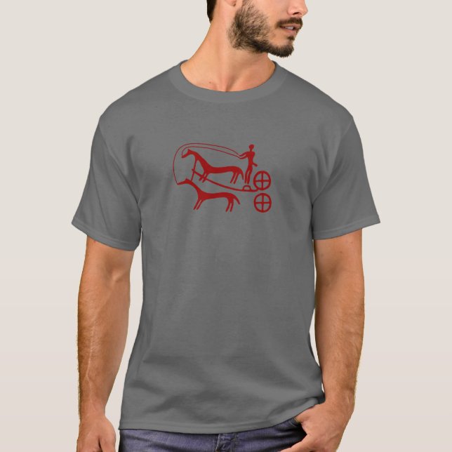 Bronze Age war chariot from Kivik T-Shirt (Front)