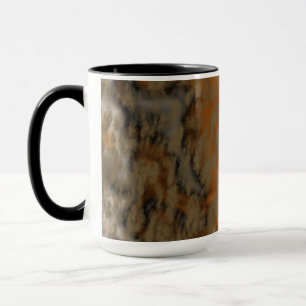 Bronze and Copper Marble Abstract Mug