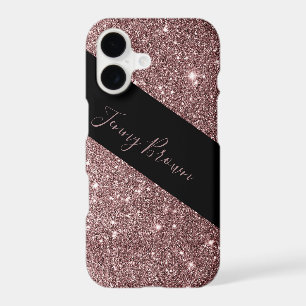bronze and glitter elegant monogram