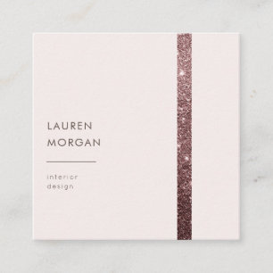 bronze and glitter modern Business Card