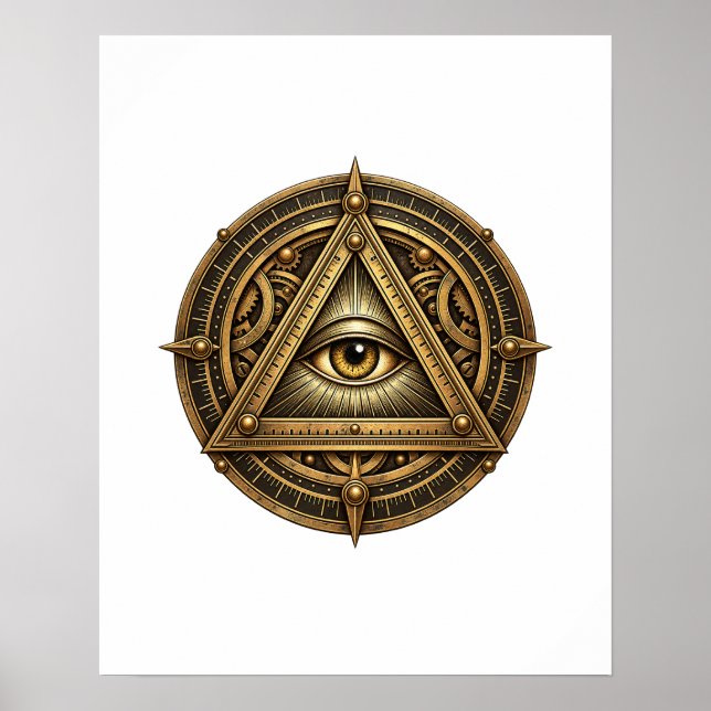 Bronze Astrolabe Eye Poster (Front)