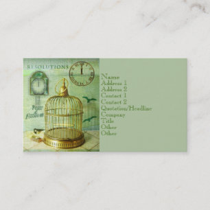 Bronze Birdcage Business Card