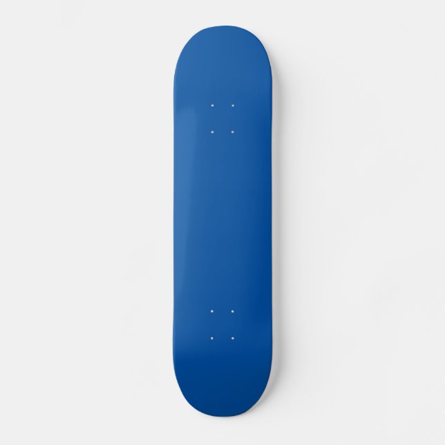 Bronze Blue Customisable Template Blank Skateboard (Front)