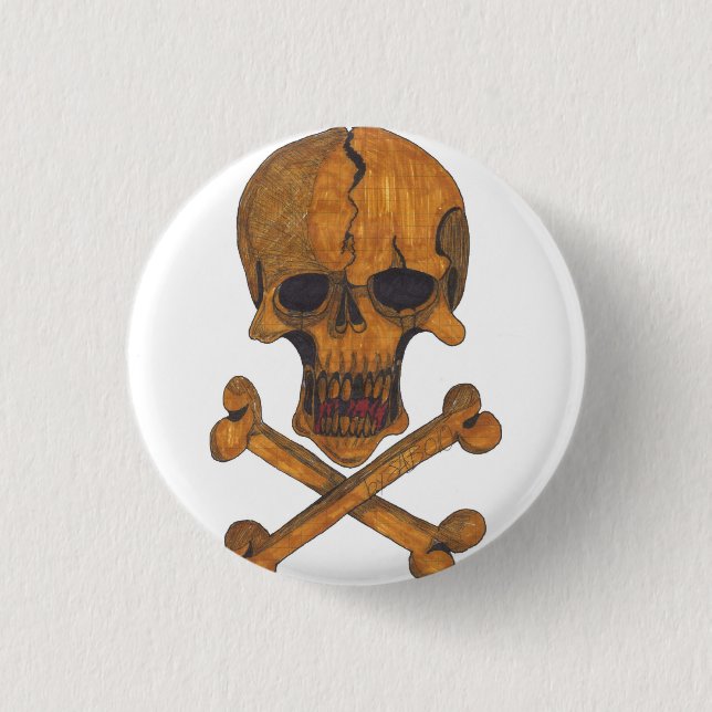 Bronze Bones Button (Front)