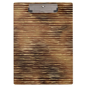 Bronze Brown Spray Paint Golden Horizontal Clipboard