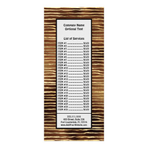 Bronze Brown Spray Paint Golden Horizontal Rack Card
