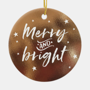 Bronze Christmas Ornament with personalised photo