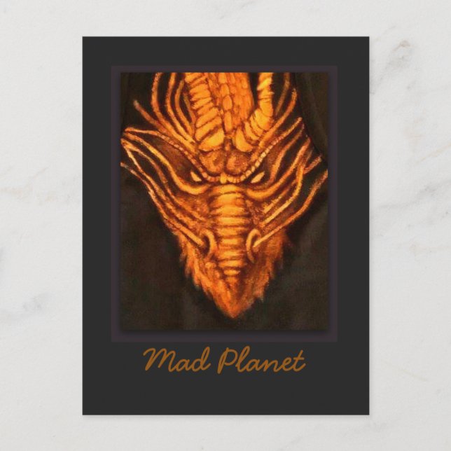 Bronze Dragon Head Postcard (Front)