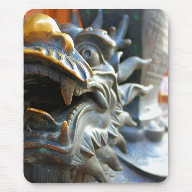 Bronze Dragon - Yu Market - Shanghai, China Mouse Mat (Front)
