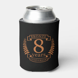 Bronze eighth wedding anniversary 8 years can cooler
