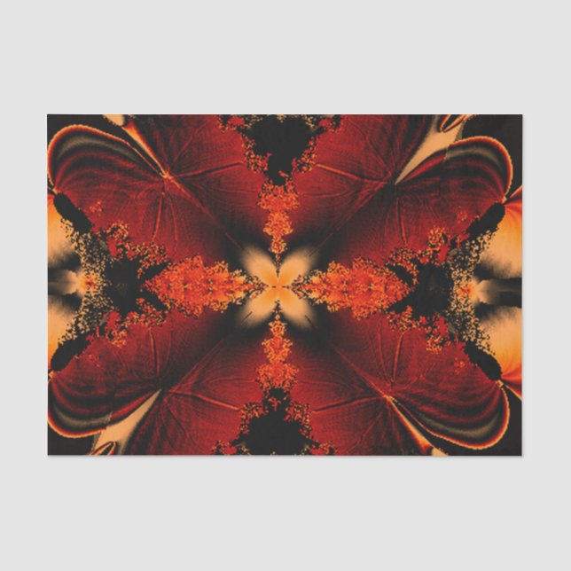 Bronze Feather Fractal Tissue Paper (Front)