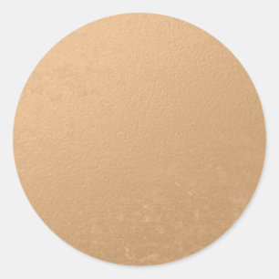 Bronze Foil Printed Classic Round Sticker