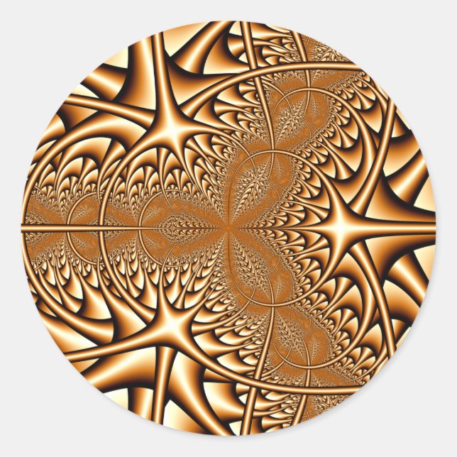 Bronze Fractal Sticker (Front)