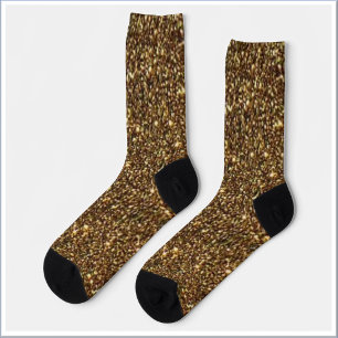 Bronze Glitter  Socks