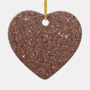Bronze Glitter Sparkles Ceramic Tree Decoration