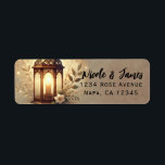Bronze Glowing Lantern Romantic Rustic Wedding<br><div class="desc">Customise with any text.</div>