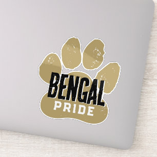 Bronze Gold & Black Pawprint Pride