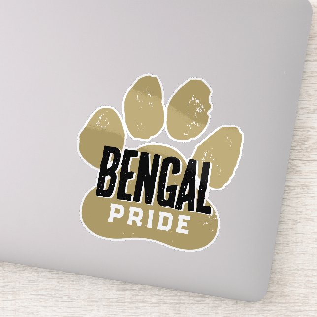 Bronze Gold & Black Pawprint Pride (Detail)