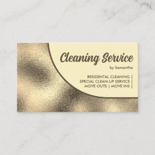 Bronze gold Bold Simple Business Card