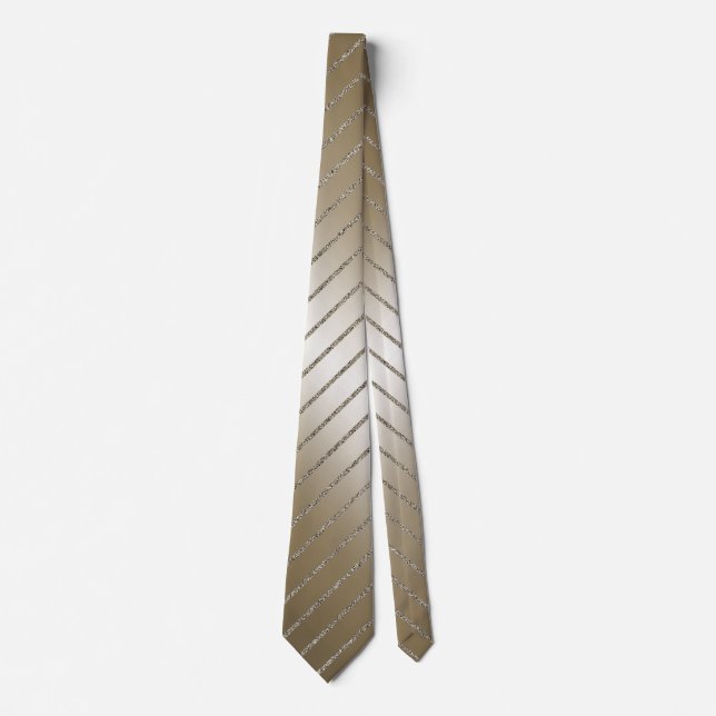 Bronze gold men’s tie elegant (Front)