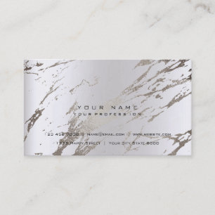 Bronze Gold Silver Gray Abstract Marble Business Card