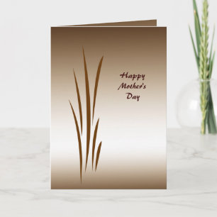 Bronze Grass Mother's Day Card