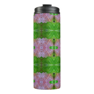 Bronze & Green Ikat 5 Thermal Tumbler