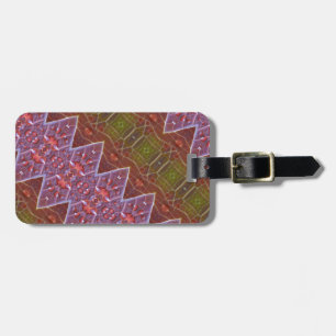 Bronze & Green Leaf 13 Luggage Tag