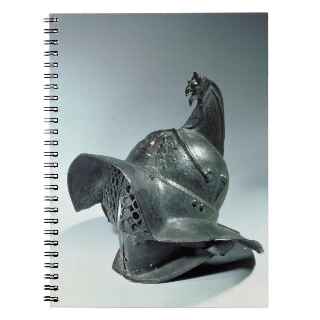 Bronze helmet of Thracian gladiator, Roman, 1st ce Notebook (Front)